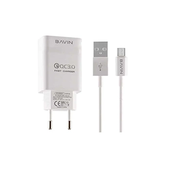 شارژر دیواری سریع و کابل Micro USB باوین PC658Y